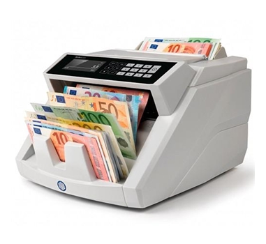 Safescan 2465-S - Contador de billetes automatico, detector de billetes falsos 7 Puntos, 7 divisas, función suma y fajos, 1000 billetes/minuto