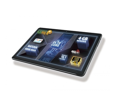 Talius - Tablet Zircon 1016 4G - 10,1" IPS - Octa-Core Cortex A53 2.0 Ghz -  1920x1200 - Android 9 - 4GB DDR3 - 64GB Nand Flash - Wifi - BT - 5/2Mpx - MicroSD