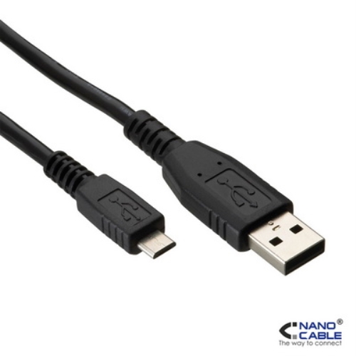 Vacante Definitivo Mañana Nanocable - Cable USB 2.0 de 1,8m conexión A/M-MICRO USB B/M para  carga/datos Smartphones, Tablets, etc 105071
