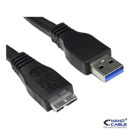 Nanocable - Cable USB 3.0 de 2m conexión A/M-MICRO B/M - Para discos duros  externos, etc 106005