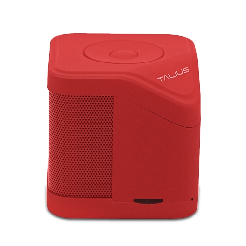 Talius - Altavoz Cube - 3W - FM/SD/Bluetooth - Rojo