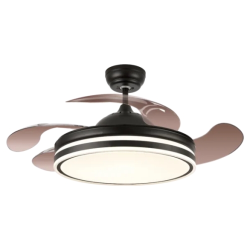 Ventilador Calima 3 - Techo - 1080 mm - Mando a distancia - 6 velocidades - Motor DC - Luz LED integrada - Acabado en negro