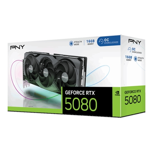 PNY GeForce RTX 5080 OC Triple Fan 16GB GDDR7