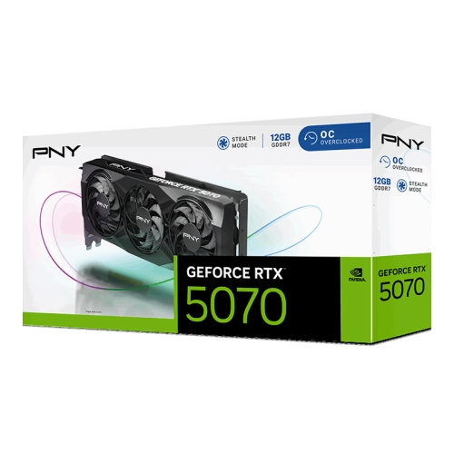 PNY GeForce RTX 5070 12GB Overclocked Triple Fan