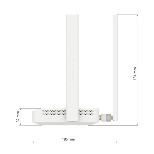 Keenetic Runner 4G - 4G Router N300 - 2 antenas Wifi - 2 antenas LTE - 4xRJ45 100Mbps - Mesh Wifi System - KeeneticOS