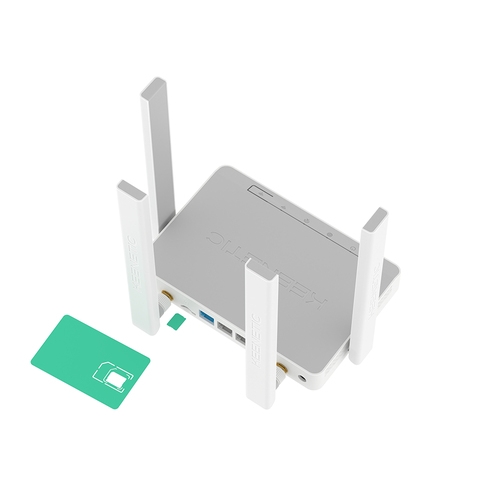 Keenetic Runner 4G - 4G Router N300 - 2 antenas Wifi - 2 antenas LTE - 4xRJ45 100Mbps - Mesh Wifi System - KeeneticOS