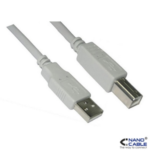 Nanocable - Cable USB 2.0 para impresora de 1,8m conexión A/M-B/M