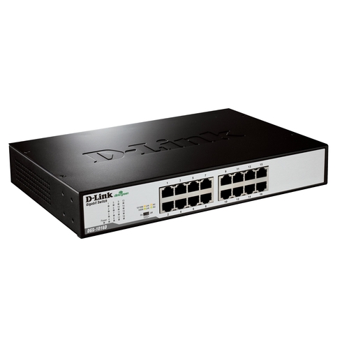 D-Link DGS-1016D - Conmutador - Switch 16 puertos - EN, Fast EN, Gigabit EN - 10Base-T, 100Base-TX, 1000Base-T