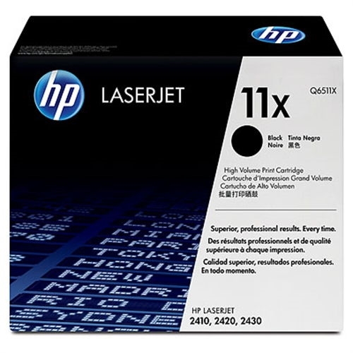 Hp 11x High Yield Black Original Laserjet Toner Cartridge Cartucho De Tóner 1 Piezas Negro 025461 