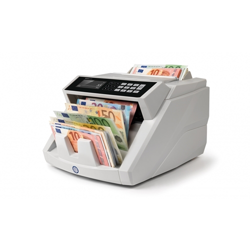 Safescan 2465-S - Contador de billetes automatico, detector de billetes falsos 7 Puntos, 7 divisas, función suma y fajos, 1000 billetes/minuto