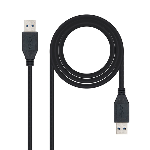 Nanocable - Cable USB 3.0 de 2,0m A/M - A/M negro