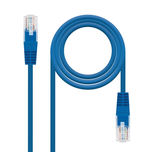 Nanocable - Cable de red latiguillo UTP CAT.5e de 10m - color Azul