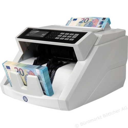 Safescan 2465-S - Contador de billetes automatico, detector de billetes falsos 7 Puntos, 7 divisas, función suma y fajos, 1000 billetes/minuto