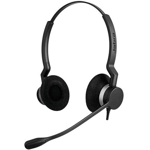 Jabra - BIZ 2300 Duo QD Wired Stereo Headset - Over-the-head - Supra-aural - Quick Disconnect