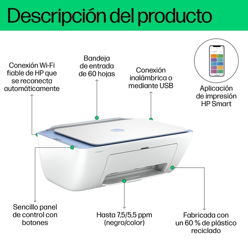 HP DESKJET 2822E - MULTIFUNCION TINTA - WIFI