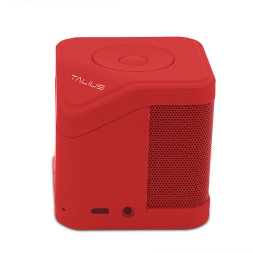 Talius - Altavoz Cube - 3W - FM/SD/Bluetooth - Rojo