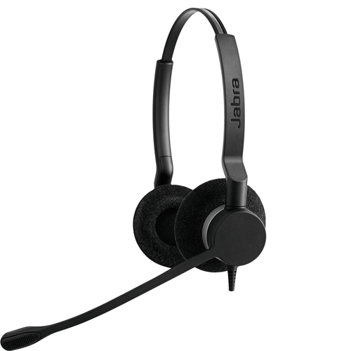 Jabra - BIZ 2300 Duo QD Wired Stereo Headset - Over-the-head - Supra-aural - Quick Disconnect