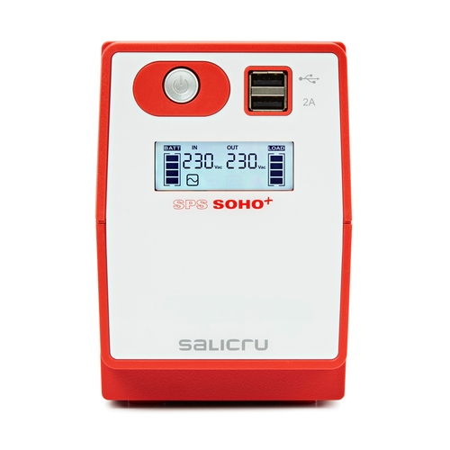 Salicru - SAI SPS SOHO+ 850VA/480W In-Line - 2xUSB - LCD - NUEVA REVISIÓN