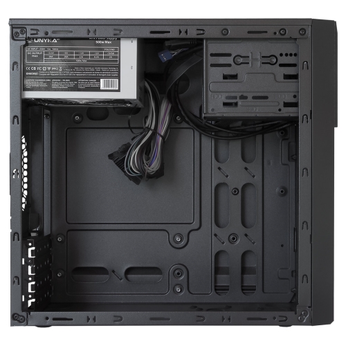 Caja microATX Unykach Aero C20 - FA 500w - 2 x USB 3.0, Audio y Microfono frontal - Color Negro - 420x235x440 mm