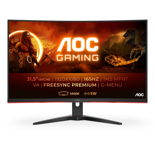 AOC Monitor LED Gaming C32G3AE - Curvo - 31.5