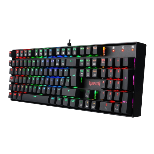 Redragon - MITRA Teclado Mecánico Gaming Switch Rojo RGB Español España Negro