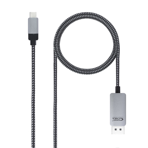 Nanocable - Cable conversor USB-C a Displayport USB-C/M–DP/M - Negro - 1.8 m