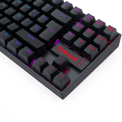 Redragon - KUMARA Teclado Mecánico Gaming Red Switch RGB Español Negro