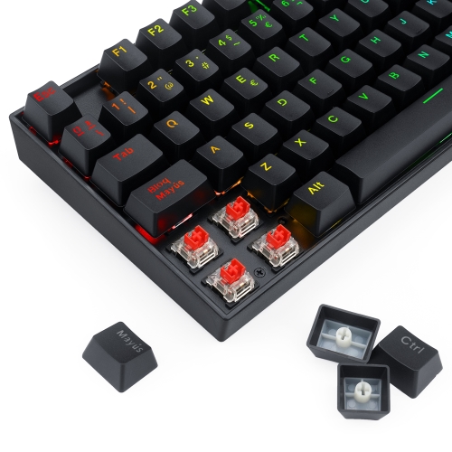 Redragon - KUMARA Teclado Mecánico Gaming Red Switch RGB Español Negro