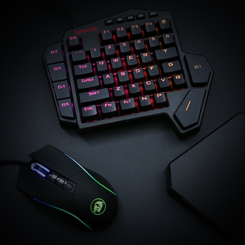 Redragon - DITI Mini Teclado Mecánico Gaming RGB Keypad Negro