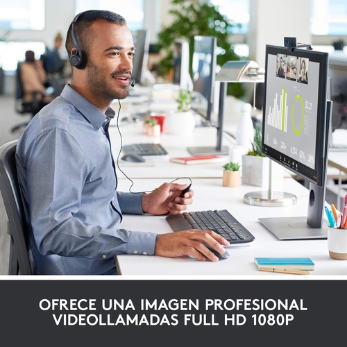 Logitech HD Pro Webcam C920 - Cámara web - color - 1920 x 1080 - audio - USB 2.0 - H.264