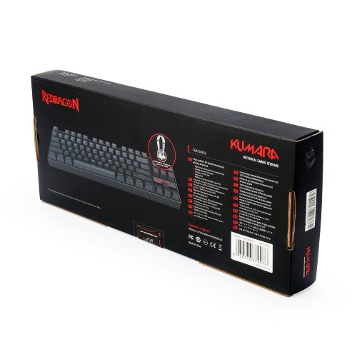 Redragon - KUMARA Teclado Mecánico Gaming Red Switch RGB Español Negro