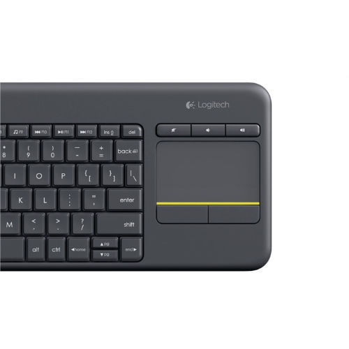 Logitech Wireless Touch Keyboard K400+ - Teclado - inalámbrico - 2,4 GHz - Touchpad - Español