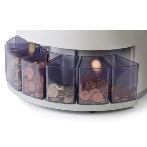 Safescan 1250, Contador y clasificador de monedas de Euro, Incluye tubos de monedas.